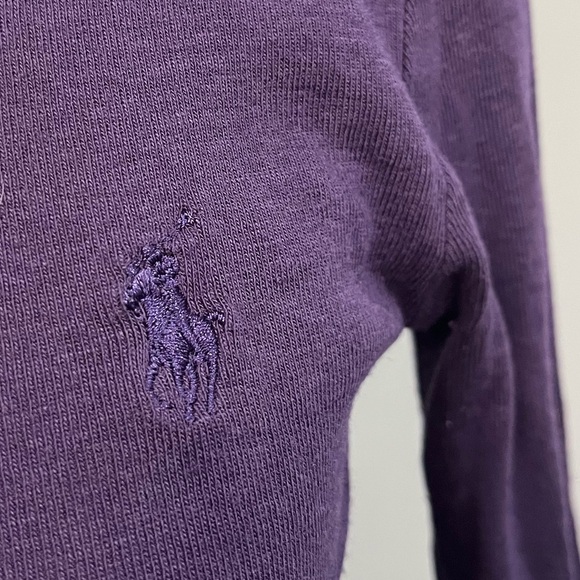 Ralph Lauren Y2K Deep Purple Long Sleeve Top - Picture 2 of 5